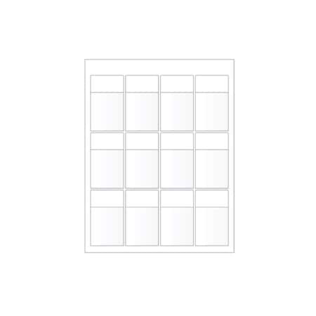 Ziptape Laser Printer Label Sheet Sticker Paper - 1.88" W x 0.97" H , 120PK ZT-LSL-80-602-10